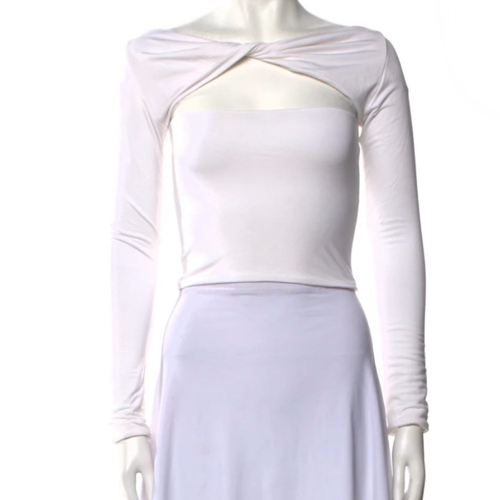 SER.O.YA Cream Long Sleeve Top - Picture 6 of 8